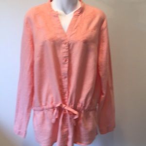 August Silk Linen Top